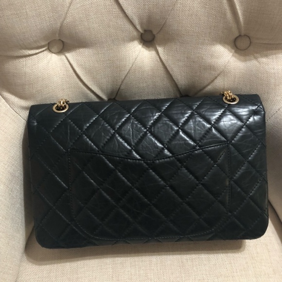 🔴SOLD🔴Chanel Aged Calfskin Quilted 50th Anniversary 2.55 Reissue 227 Black - Picture 16 of 16